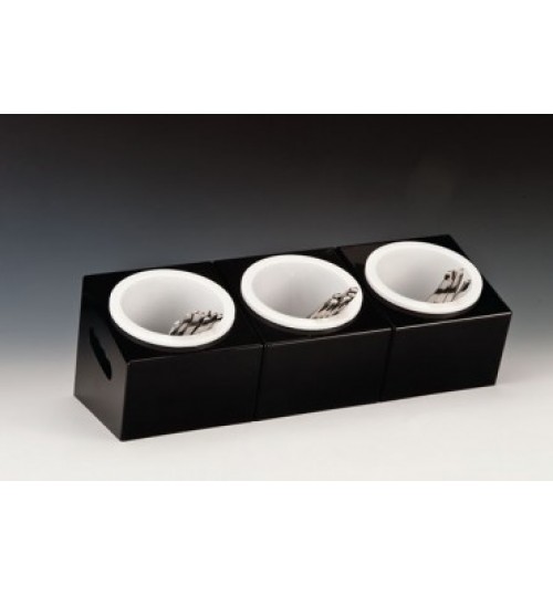 POLYCARBONAT GÖZLÜ ÇATAL, KAŞIK STANDI 48 X 18 X H: 18 Cm